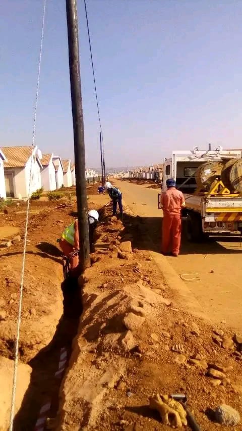 Telephone Pole Installation